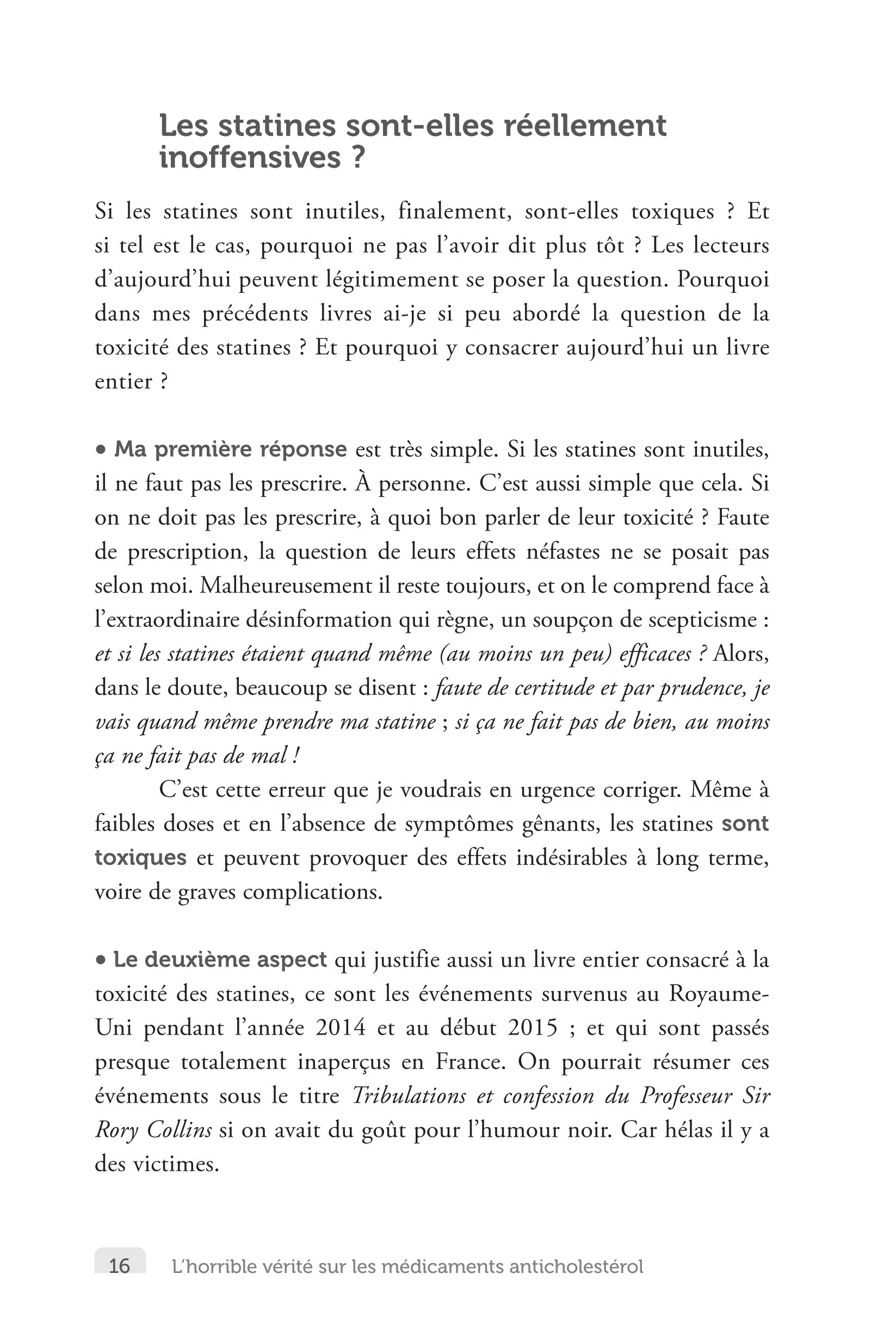 L'horrible vérité sur les médicaments anticholesterol