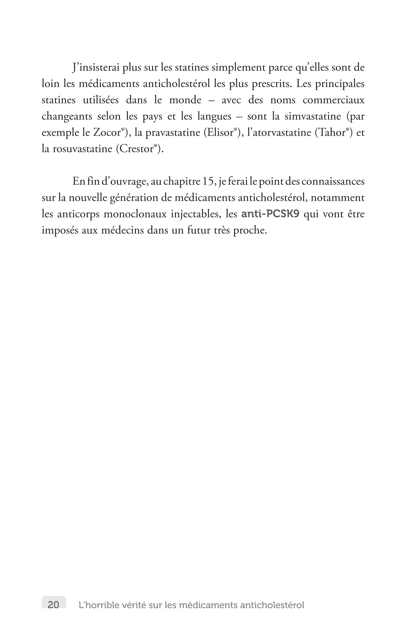 L'horrible vérité sur les médicaments anticholesterol