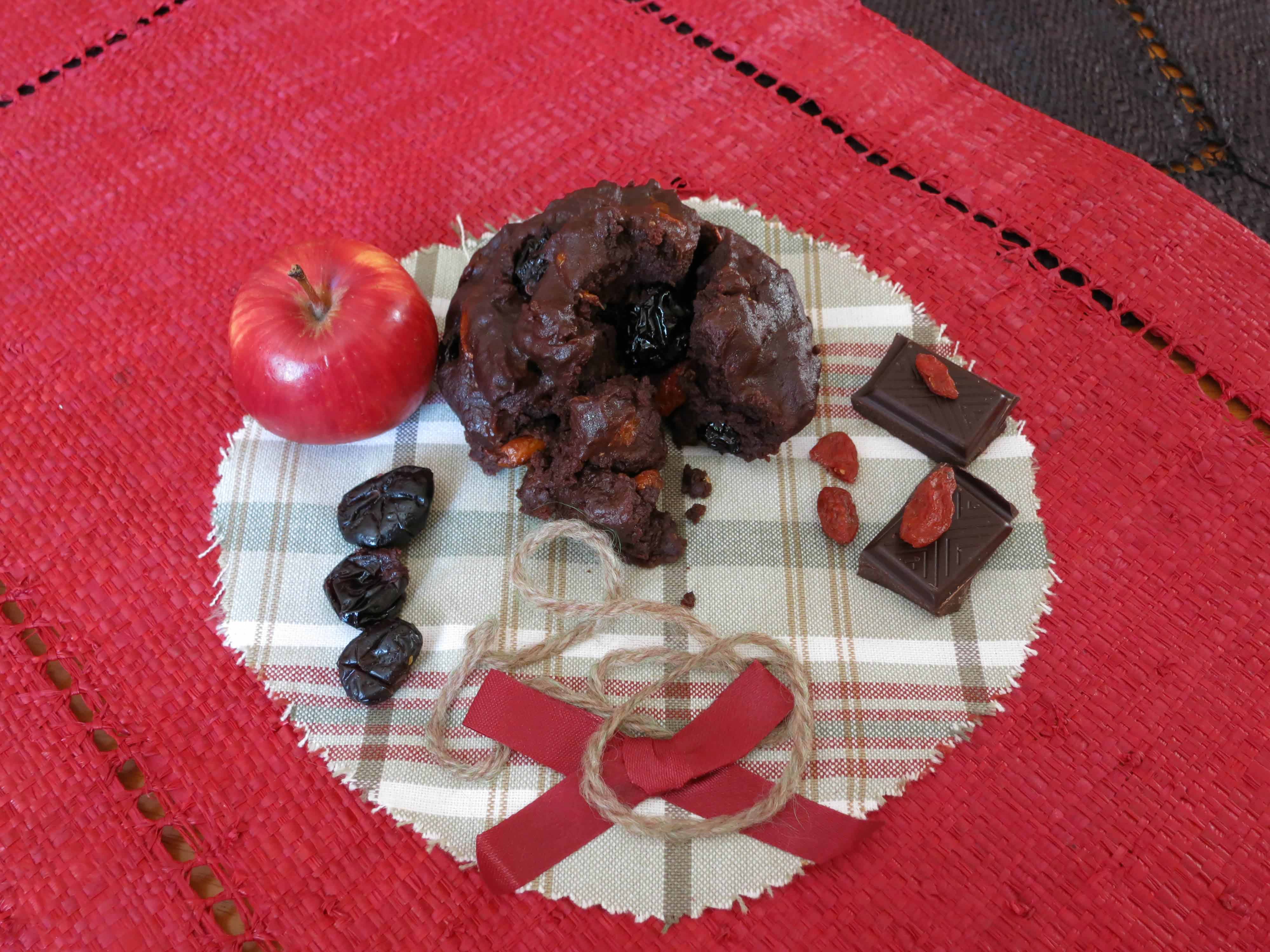 Fondants au chocolat, cœurs de cranberries