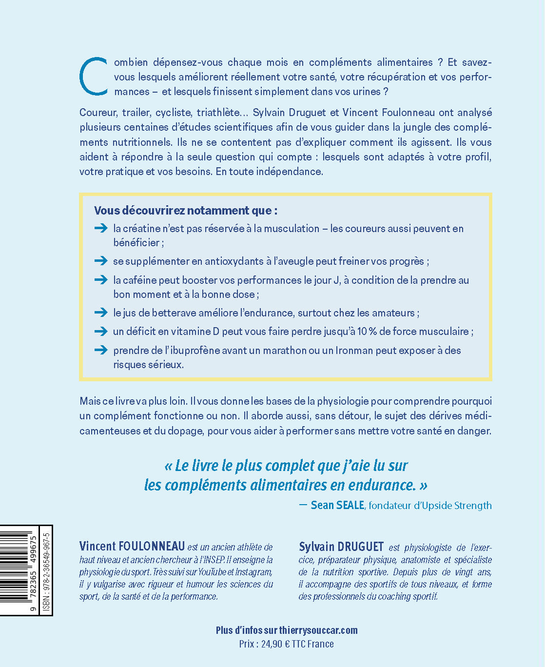 Compléments alimentaires du sport - Spécial endurance