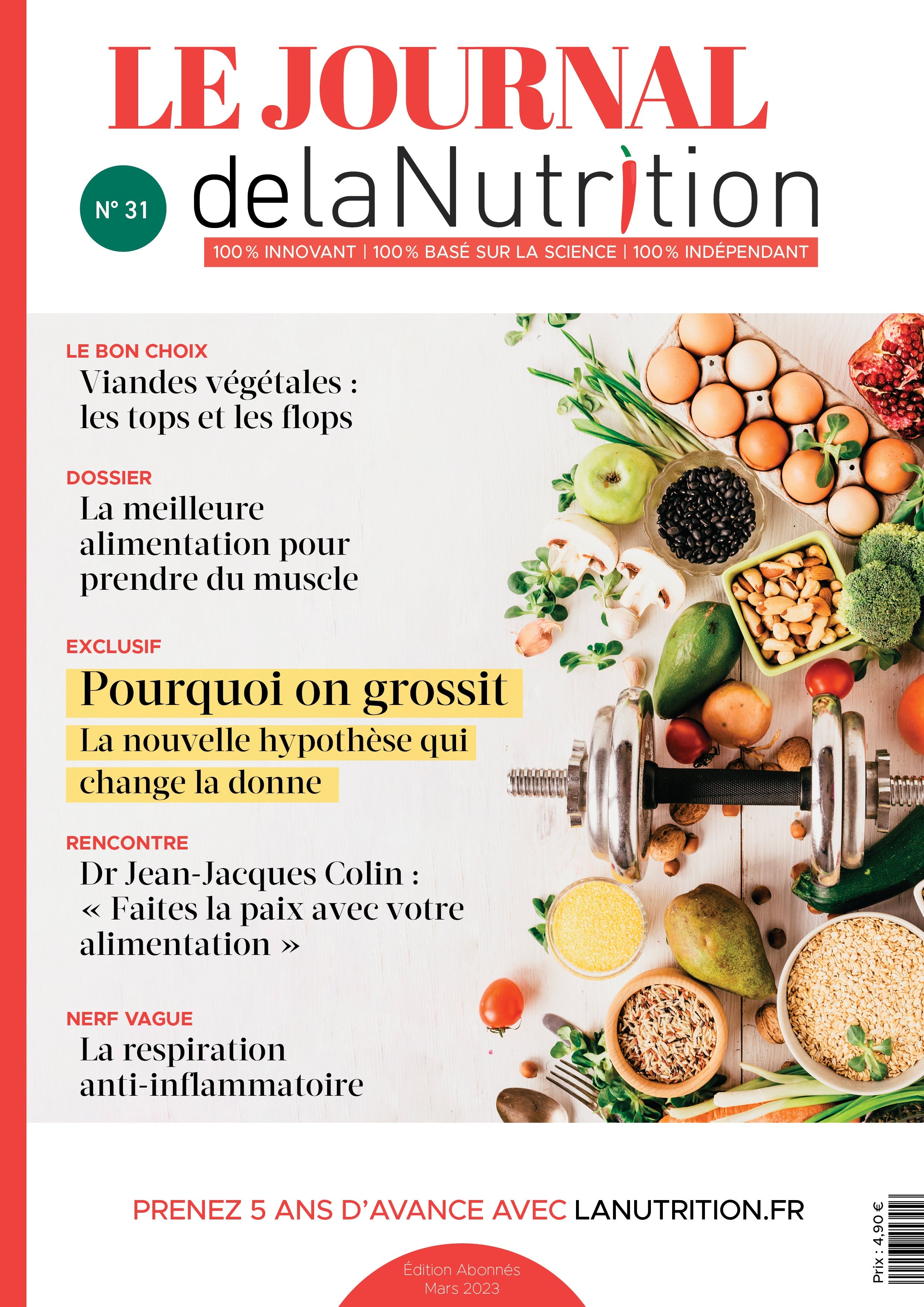 LE JOURNAL DE LANUTRITION N°31 - MARS 2023 - E-MAGAZINE (FORMAT PDF) Lanutrition.fr