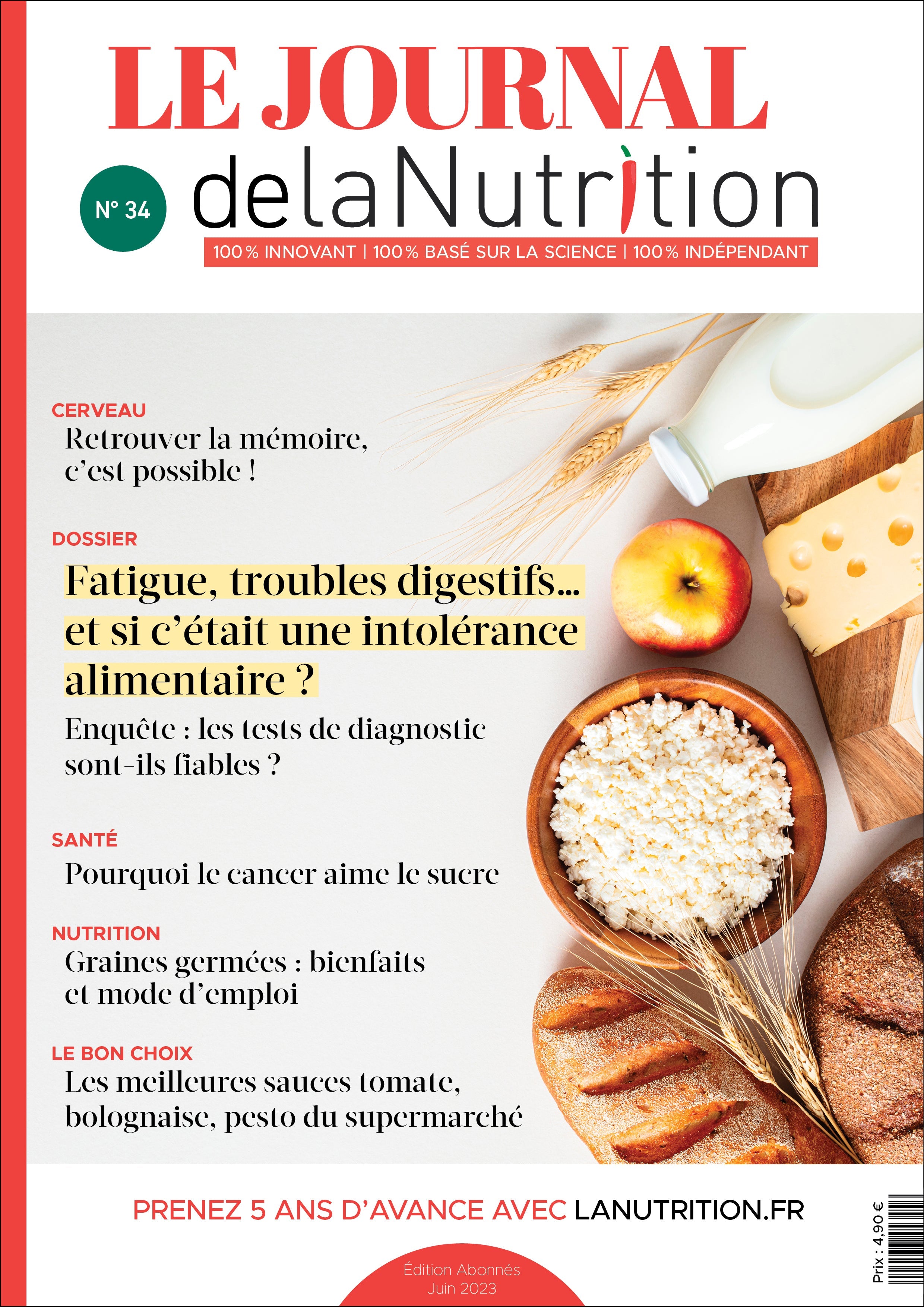 LE JOURNAL DE LANUTRITION N°34 JUIN- 2023 - E-MAGAZINE (FORMAT PDF) Lanutrition.fr