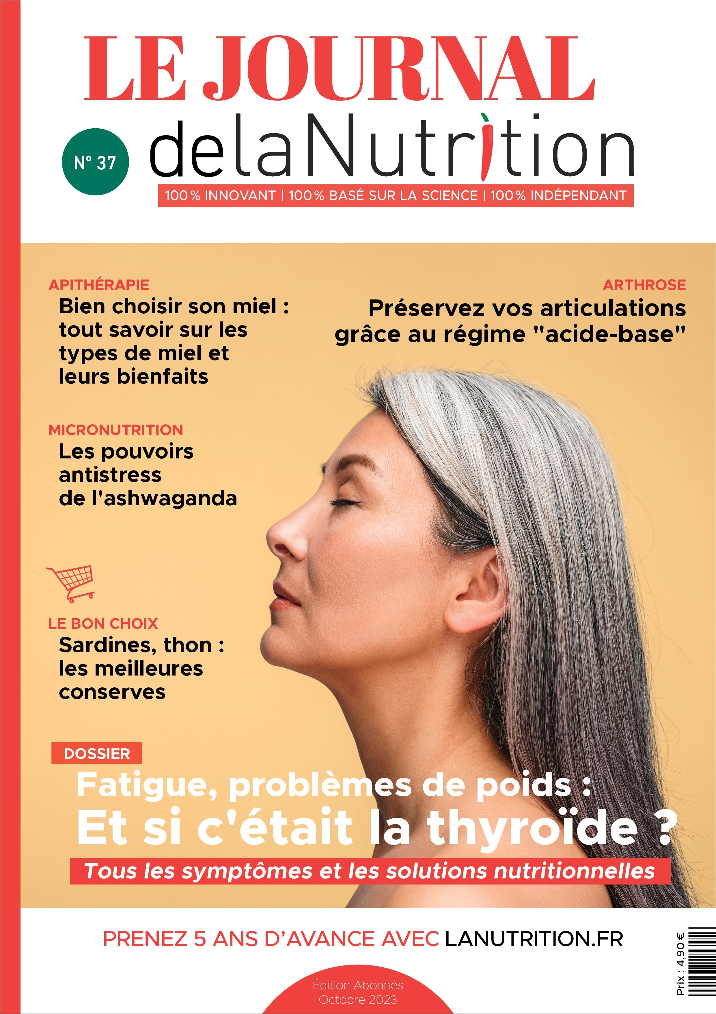 LE JOURNAL DE LANUTRITION N°37 OCTOBRE 2023 - E-MAGAZINE (FORMAT PDF) Lanutrition.fr