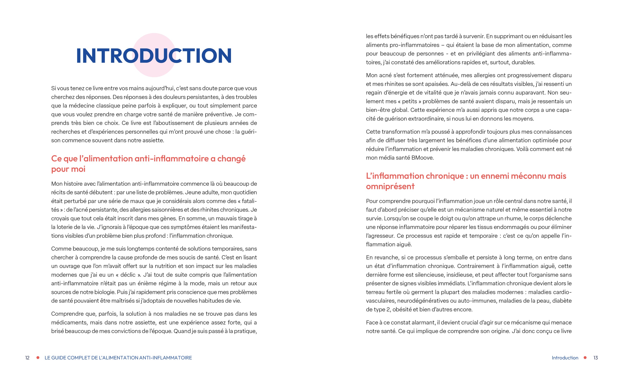 Livre Le guide complet de l'alimentation anti-inflammatoire Wilfried