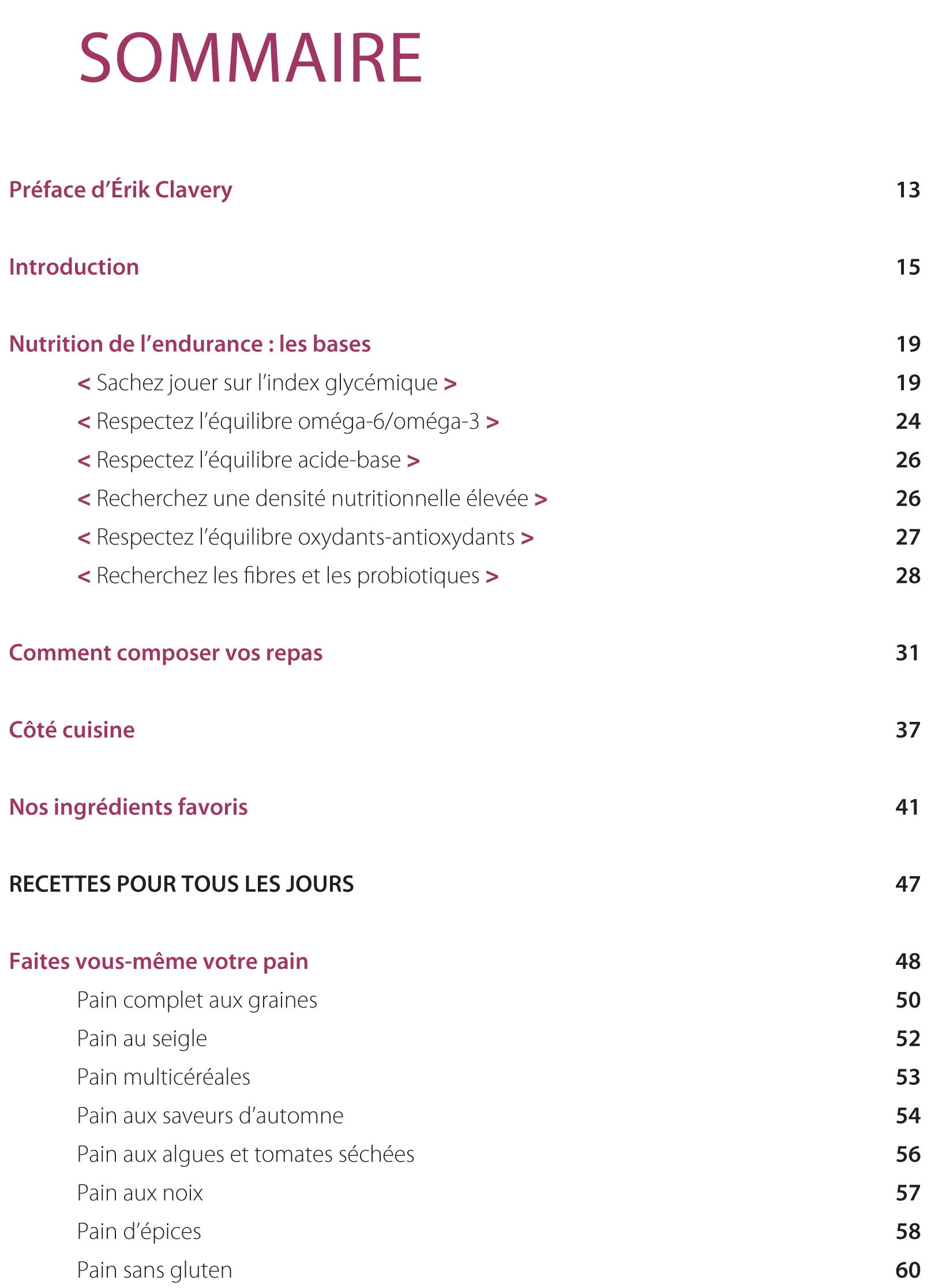 Nutrition de l'endurance