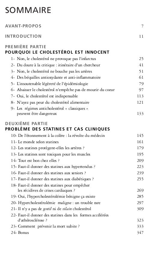 Dites à votre médecin que le cholestérol est innocent. Il vous soignera sans médicament