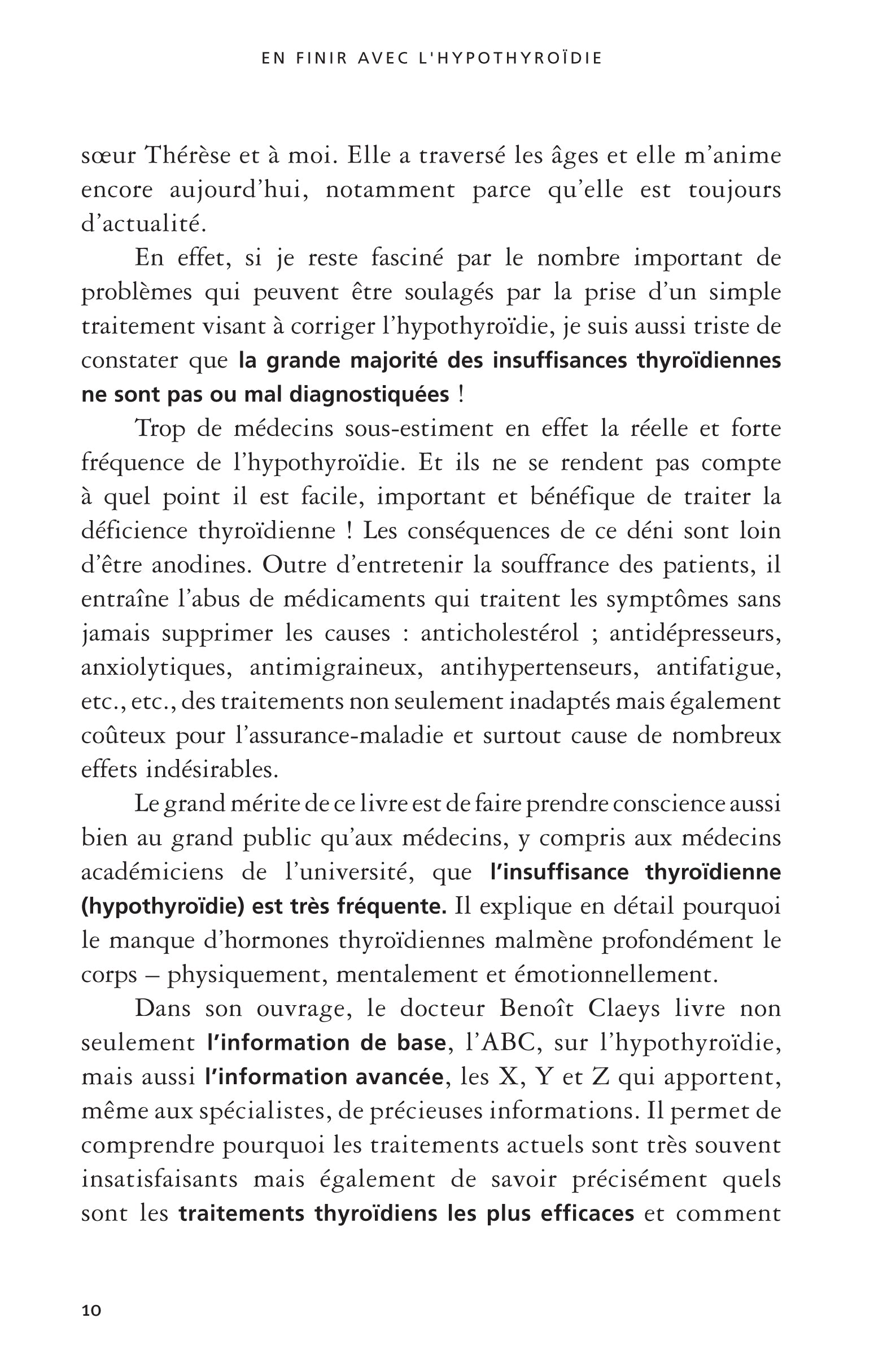 En finir avec l'hypothyroidie