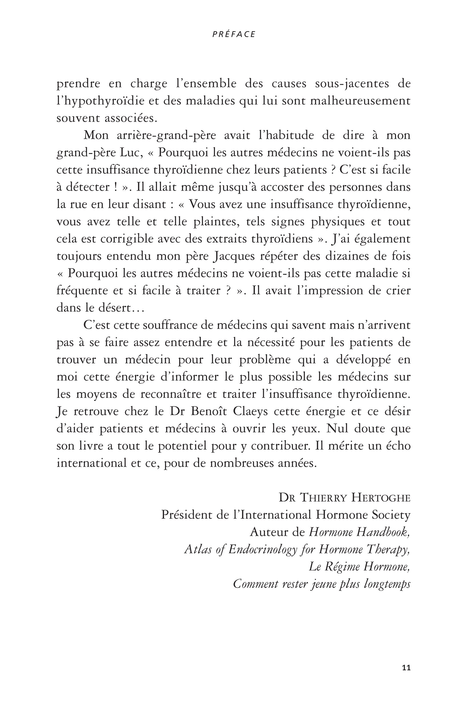 En finir avec l'hypothyroidie