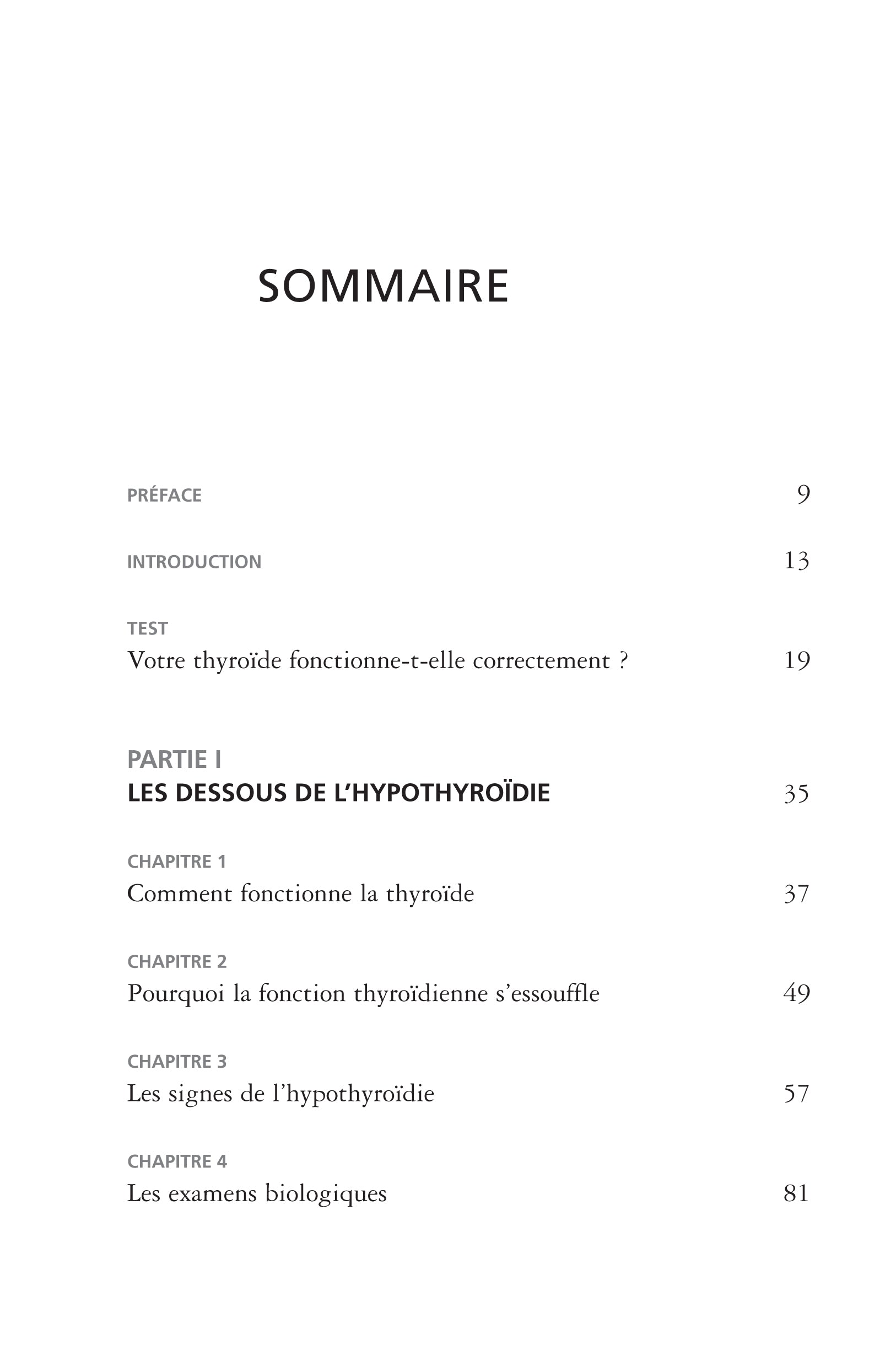 En finir avec l'hypothyroidie