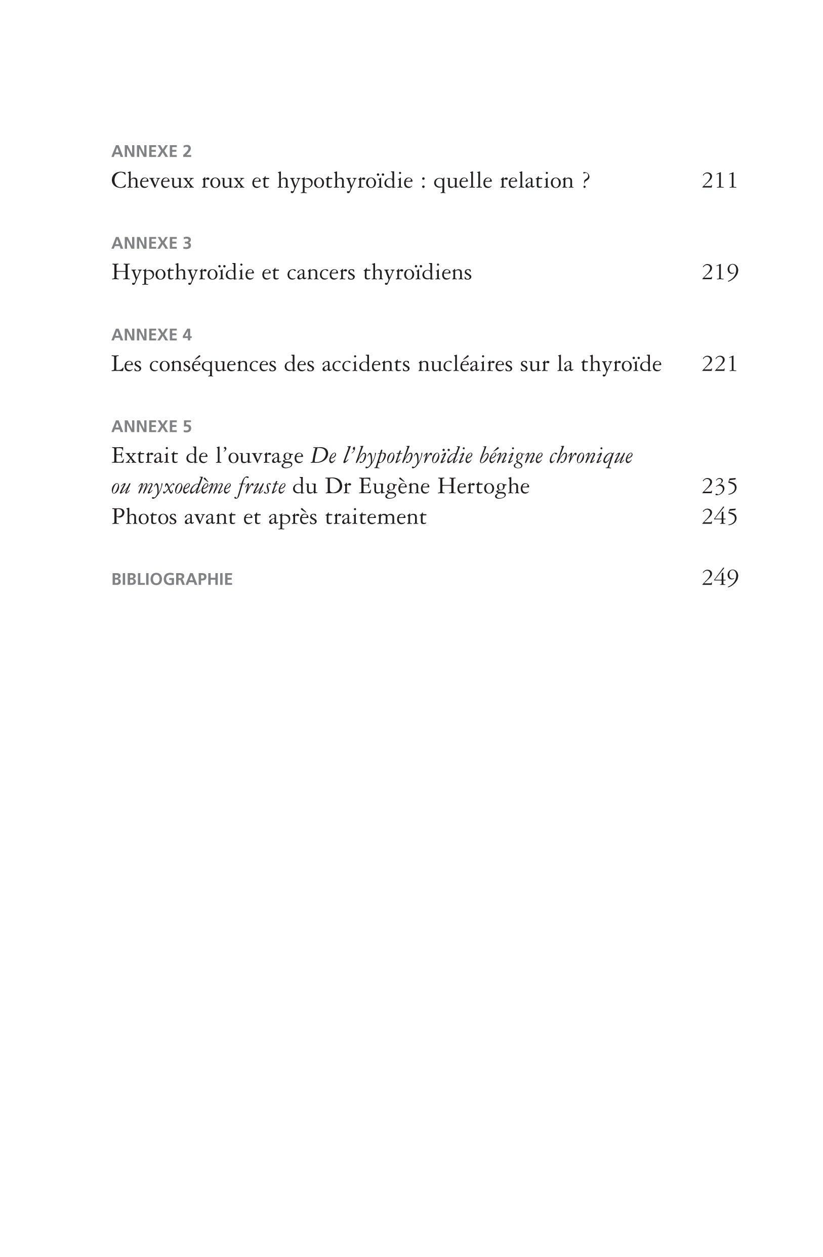 En finir avec l'hypothyroidie